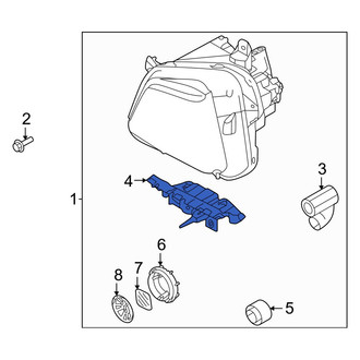 Hyundai OE - Left Headlight Bracket