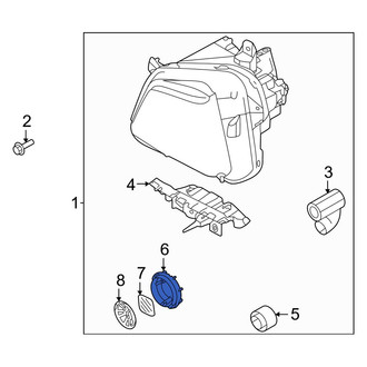 Hyundai OE - Front Headlight Bulb Cap