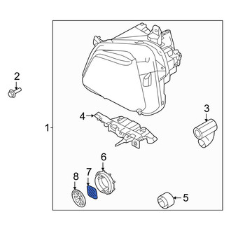 Hyundai OE - Headlight Insulator