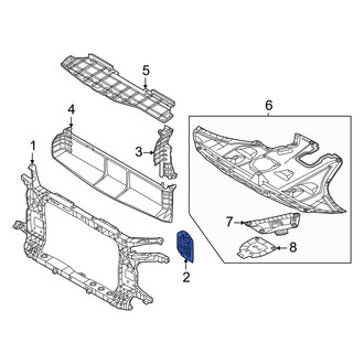 Hyundai OE - Left Radiator Support Bracket