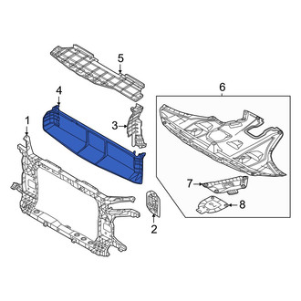 Hyundai OE - Front Lower Radiator Support Air Deflector