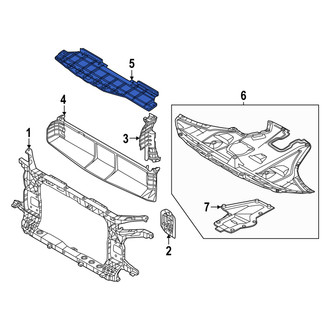 Hyundai OE - Front Upper Radiator Support Air Deflector