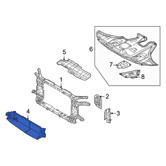 Hyundai OE - Front Lower Radiator Support Air Deflector