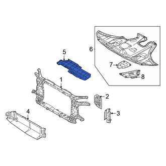 Hyundai OE - Front Upper Radiator Support Air Deflector