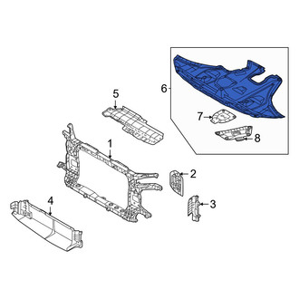 Hyundai OE - Front Radiator Support Splash Shield