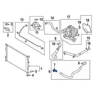 Hyundai OE - Radiator Coolant Hose Adapter