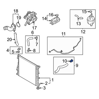 Hyundai OE - Radiator Coolant Hose Adapter
