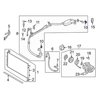 Hyundai OE - A/C Refrigerant Line O-Ring