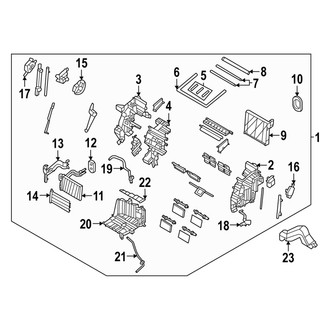 Hyundai OE - Air Conditioner & Heater - Evaporator & Heater Components (Korea Built), (2.5L)