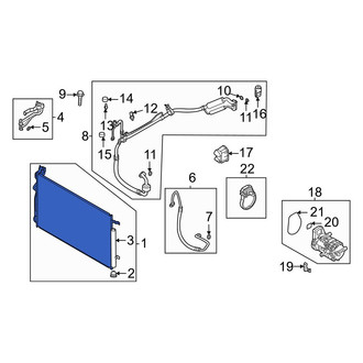 Hyundai OE - A/C Condenser