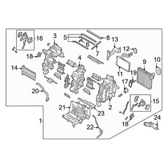 Hyundai OE - Air Conditioner & Heater - Evaporator & Heater Components (1.6L)