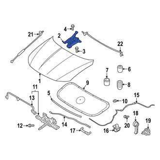 Hyundai OE - Front Right Hood Hinge