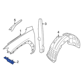 Hyundai OE - Rear Left Inner Bumper Cover Bracket