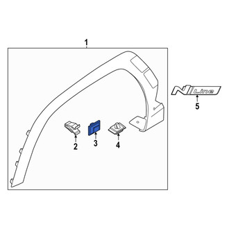 Hyundai OE - Door Molding Clip