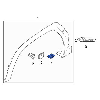 Hyundai OE - Wheel Arch Molding Clip