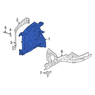 Hyundai OE - Front Right Fender Apron Assembly
