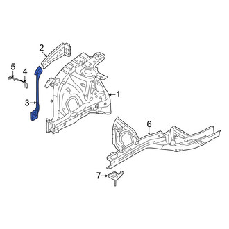 Hyundai OE - Front Right Fender Apron Extension