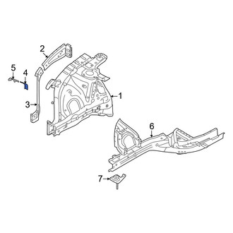 Hyundai OE - Left Fender Apron Extension Bracket