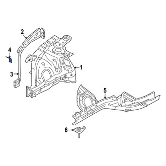 Hyundai OE - Right Fender Apron Extension Bracket