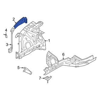 Hyundai OE - Front Right Fender Gusset