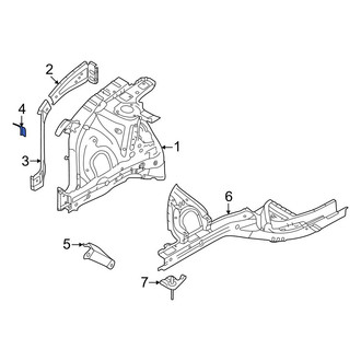 Hyundai OE - Right Fender Apron Extension Bracket
