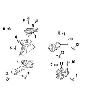 Hyundai OE - Engine / Transaxle - Engine & Transmission Mounting (2.5L)