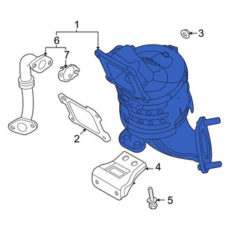 Hyundai OE - Catalytic Converter with Integrated Exhaust Manifold