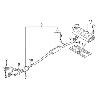 Hyundai OE - Exhaust System - Exhaust Components (USA Built)