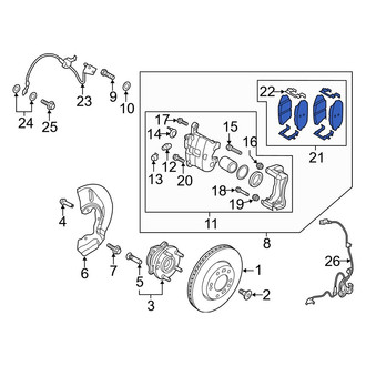 Hyundai OE - Front Disc Brake Pad Set