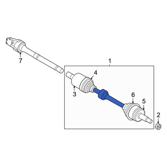 Hyundai OE - Front Right CV Axle Assembly