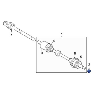 Hyundai OE - Front CV Joint Nut
