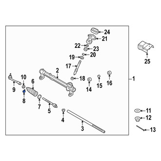 Hyundai OE - Outer Rack and Pinion Bellows Clamp