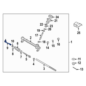 Hyundai OE - Right Outer Steering Tie Rod End