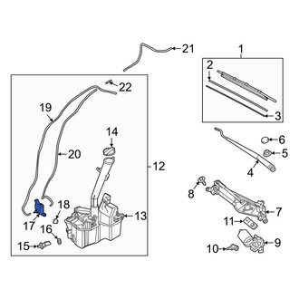 Hyundai OE - Windshield Washer Pump