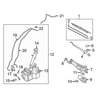Hyundai OE - Washer Fluid Reservoir