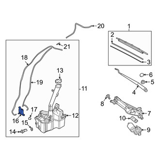 Hyundai OE - Front Windshield Washer Pump