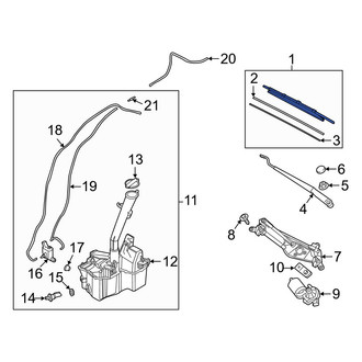 Hyundai OE - Front Left Wiper Blade