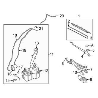 Hyundai OE - Washer Fluid Reservoir