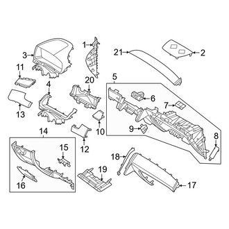 Hyundai OE - Instrument Panel (Trim and Components), (Limited / SEL)