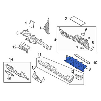 Hyundai OE - Instrument Panel Storage Compartment