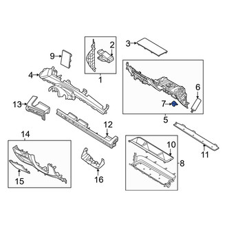 Hyundai OE - Front Left Glove Box Door Striker