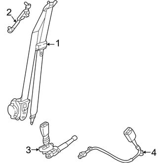 Hyundai OE - Restraint Systems - Front Seat Belts (USA Built), (Limited / SE / SEL / SEL Convenience / XRT)