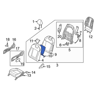 Hyundai OE - Front Left Seat Heater Pad
