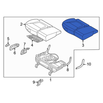 Hyundai OE - Rear Right Seat Cushion Pad