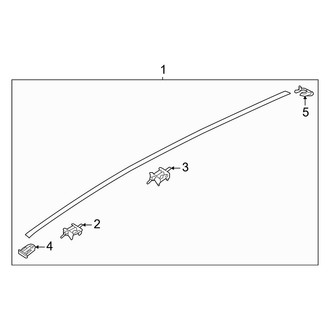Hyundai OE - Roof - Exterior Trim (W/O Roof Rails), (SE)
