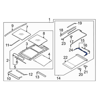 Hyundai OE - Sunroof Cable