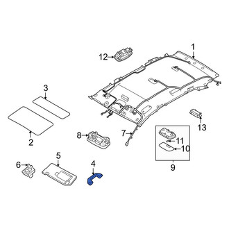 Hyundai OE - Rear Right Interior Grab Bar
