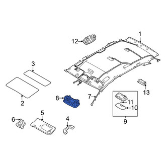 Hyundai OE - Front Left Sun Visor Light