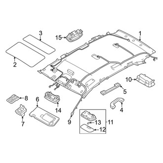 Hyundai OE - Roof - Interior Trim (Standard Roof), (1.6L)