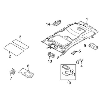 Hyundai OE - Roof - Interior Trim (With Sunroof), (SEL)